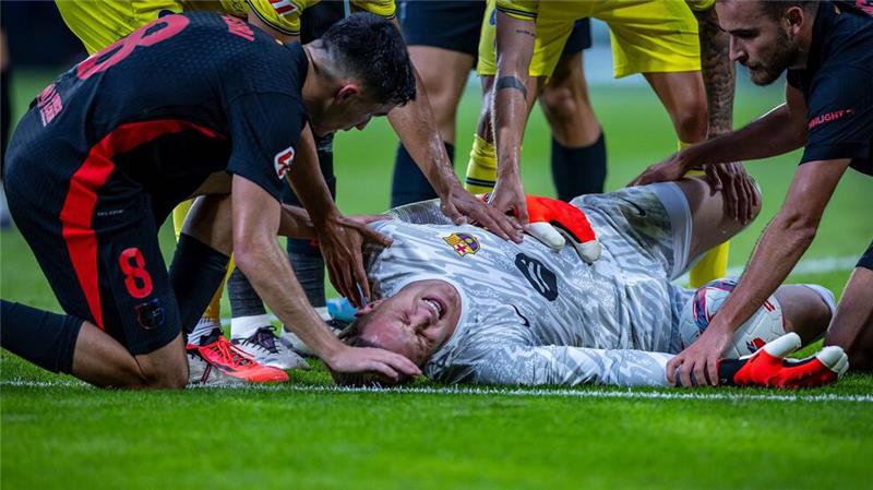 Marc-André ter Stegen verletzte sich schwer in einem Spiel des FC Barcelona.