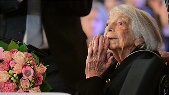 Margot Friedländer hatte am 7. Mai ihren letzten öffentlichen Auftritt in Berlin und starb am 9. Mai. (Archivbild)   