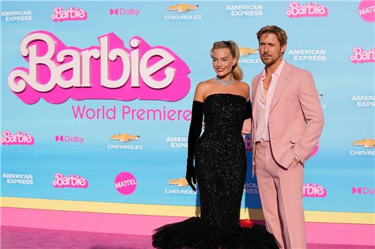 Margot Robbie und Ryan Gosling bei der Premiere von «Barbie» im Shrine Auditorium in Los Angeles.