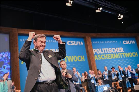 Markus Söder kommt zum politischen Aschermittwoch der CSU in Passau.