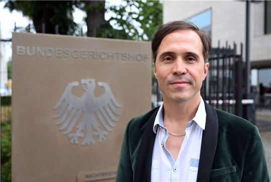 Martin Kilger vor dem Bundesgerichtshof (BGH) in Karlsruhe