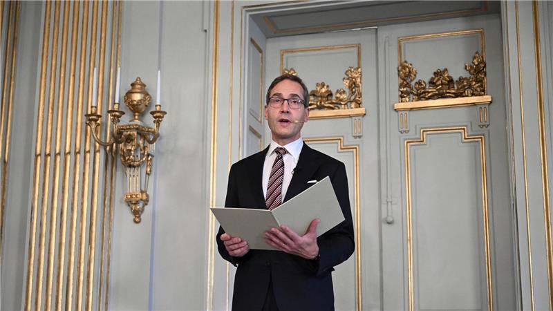 Wer bekommt den Literaturnobelpreis? Mats Malm verkündet, wer den Literaturnobelpreis erhält. (Archivbild)