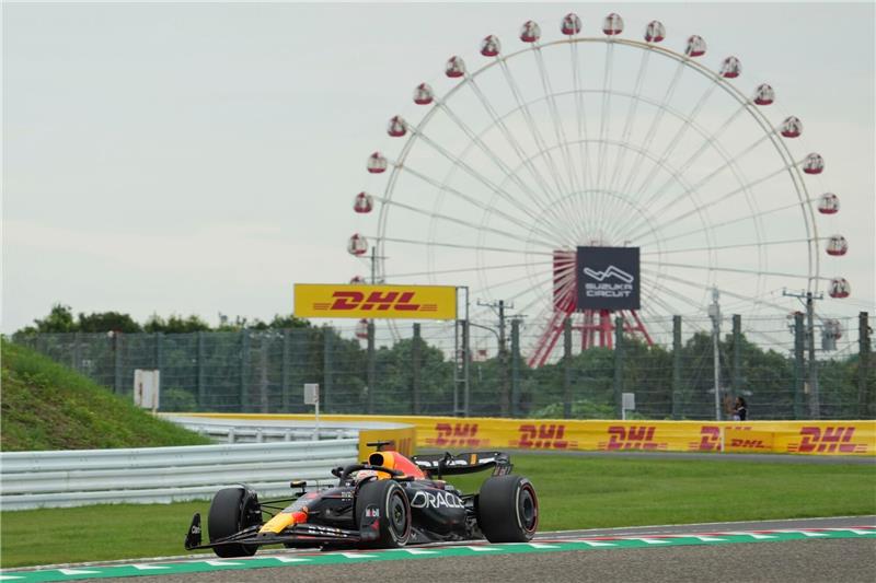 Training in Suzuka: Weltmeister Verstappen ganz vorne Max Verstappen beim Training in Suzuka.