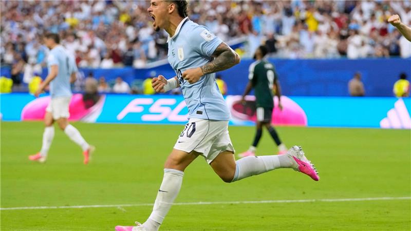 Maxi Araujo rettete Uruguay einen Punkt gegen Saudi-Arabien.