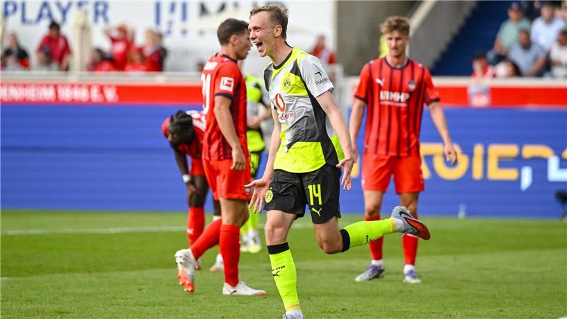 Bayern deklassiert HSV - Dortmund bestätigt Frühform Maximilian Beier traf für Dortmund im Spiel beim 1. FC Heidenheim