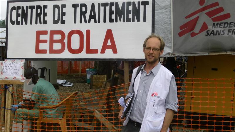 Maximilian Gertler war für die Ärzte ohne Grenzen schon mehrfach im Ebola-Einsatz (Handout)