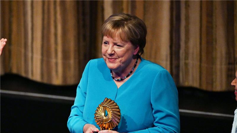 Media Control hatte Ex-Bundeskanzlerin Angela Merkel für ihre Memoiren „Freiheit“ ausgezeichnet. (Archivbild)