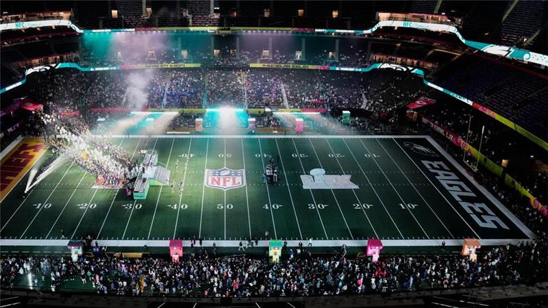 Mega Event in Party-Stadt: Die Arena in New Orleans fasst über 80.000 Menschen. 