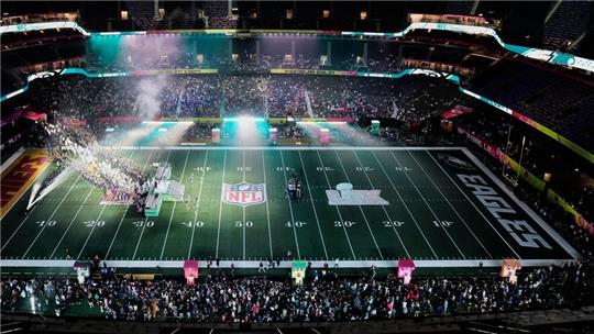 Mega Event in Party-Stadt: Die Arena in New Orleans fasst über 80.000 Menschen. 