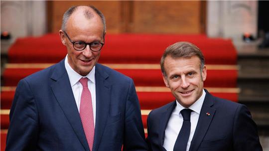 Mehr als drei Stunden sprachen Merz und Macron in der Berliner Villa Borsig miteinander. 