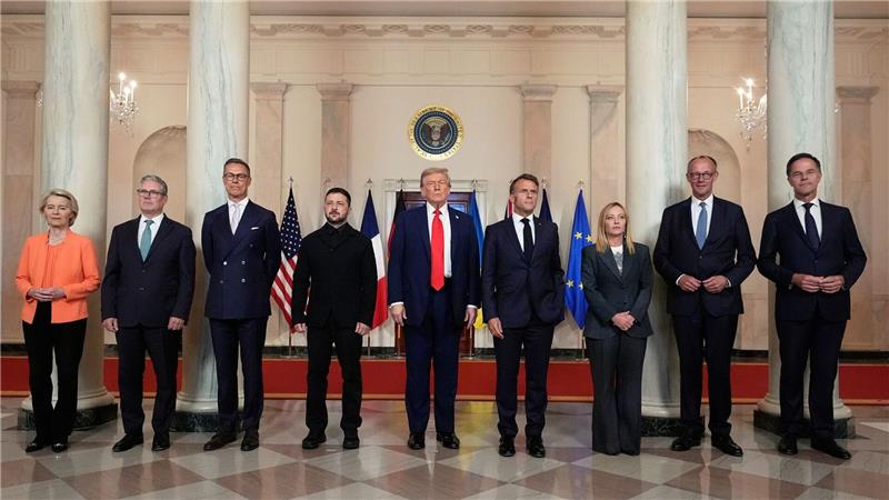 Mehrere Staats- und Regierungschefs reisten mit Selenskyj nach Washington. 