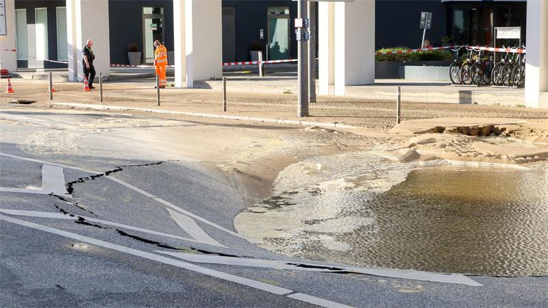Mehrere Wasserrohrbrüche in Hamburg
