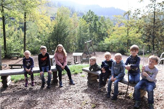 Meist gut besucht sind der Waldspielplatz und auch das Waldklassenzimmer auf halber Höhe des terrassenförmigen Geländes am Rande von Lautenthal. Foto: Neddermeier