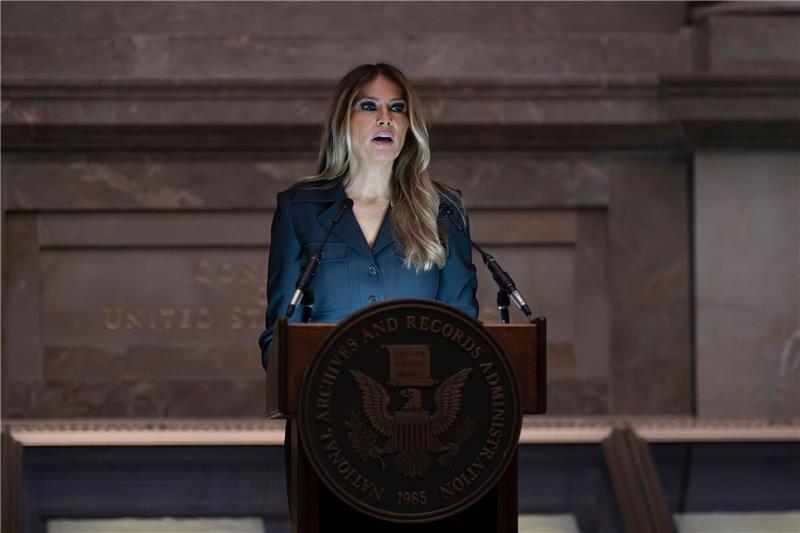 Melania Trump tritt nach dem Auszug aus dem Weißen Haus im Januar 2021 nur noch selten in der Öffentlichkeit auf (Archivbild).