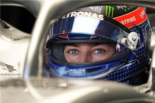 Mercedes-Pilot George Russell war im letzten freien Training vorn.