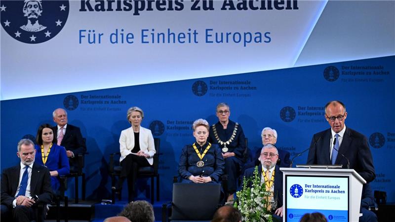 Merz ist überzeugt: Europa muss stark genug sein, um seinen Frieden zu sichern.