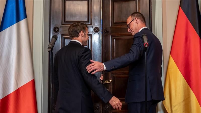 Merz und Macron sprachen in Berlin mehr als drei Stunden miteinander.