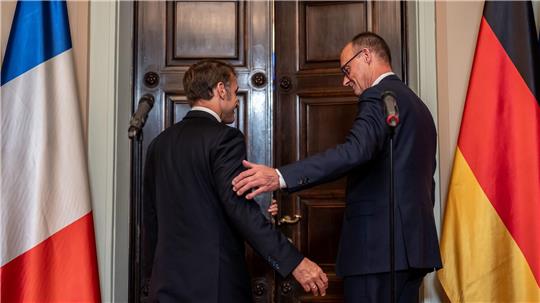 Merz und Macron sprachen in Berlin mehr als drei Stunden miteinander.