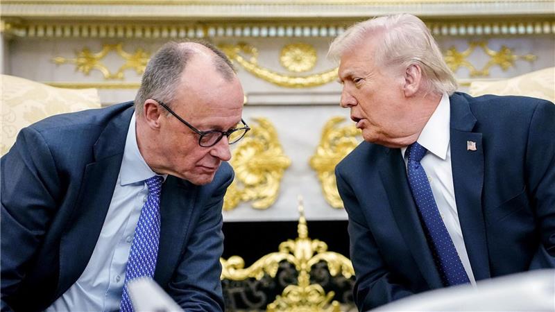 Merz und Trump: Das Verhältnis der beiden ist inzwischen deutlich abgekühlt. (Archivbild)