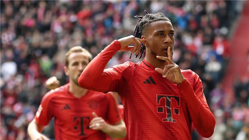 Bayerns Meister-Party vertagt - Müller „nicht wehmütig“ Michael Olise erzielte das 2:0 gegen Mainz.