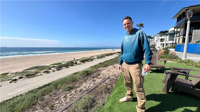 Michael Ralla ist ein begeisterter Surfer. 