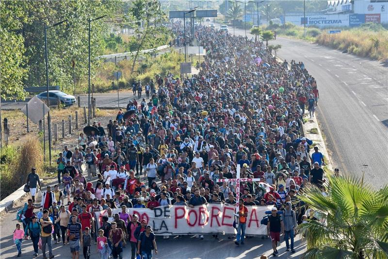 Migranten verlassen Tapachula.