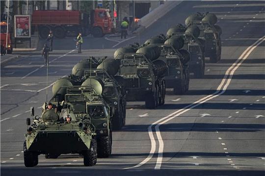 Militärparade zum Tag des Sieges in Moskau.