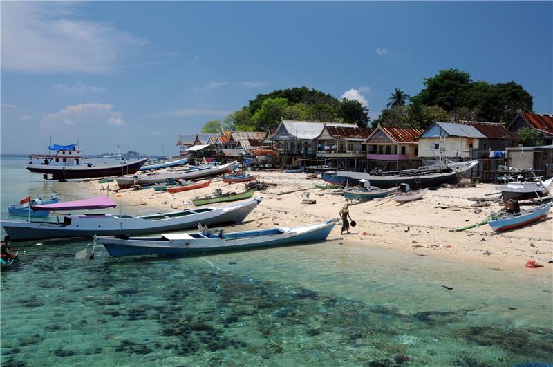 Fast zwei Drittel aller Korallenriffe weltweit überfischt Millionen von Menschen in den Tropen sind in der Korallenrifffischerei aktiv, vor allem in Indonesien.