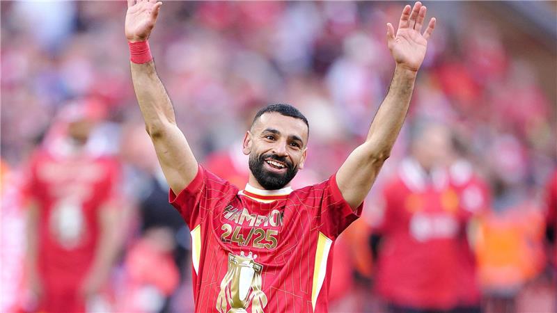 Liverpool feiert Meisterschaft und Klopp-Nachfolger Slot Mit 28 Toren hat Mohamed Salah großen Anteil an Liverpools Meistertitel.