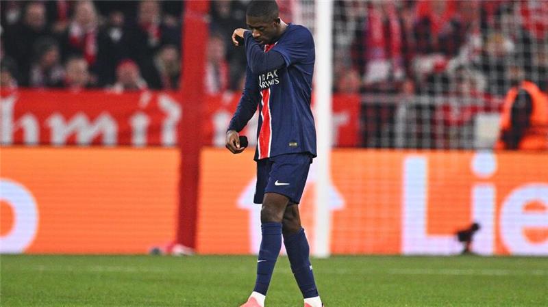 Matchwinner Kim: Bayern glückt Topstart in Topspielwoche Mit Gelb-Rot vom Platz: Ousmane Dembele von Paris Saint-Germain.