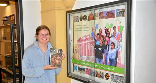 Mit Ovids Metamorphosen ins Niedersachsen-Finale der Altsprachler in Loccum geschafft: Die 17-jährige Laura Meese-Marktscheffel aus Ohlhof baut mit ihrem Erfolg eine stolze Serie des Ratsgymnasiums aus. Foto: Heine
