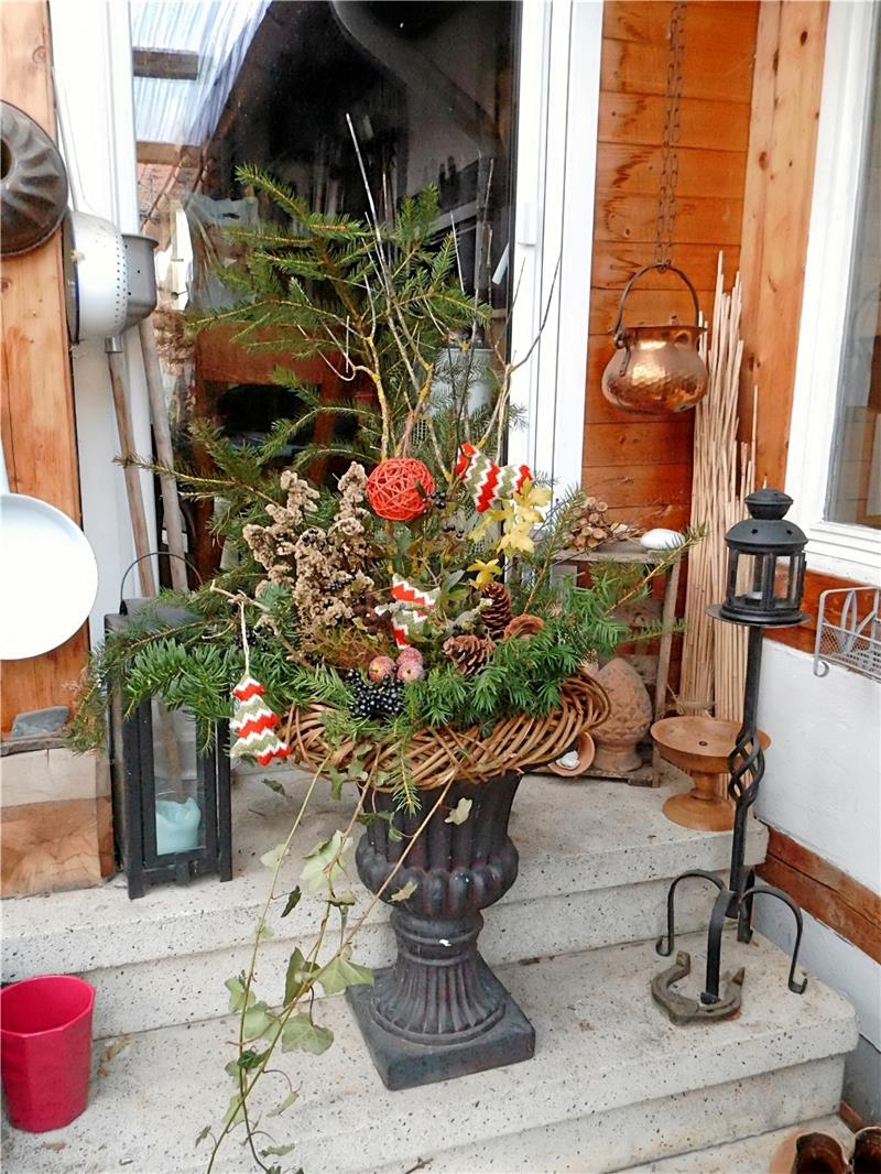 Mit Zutaten aus der Weihnachtskiste kommt hier Farbe ins Spiel.