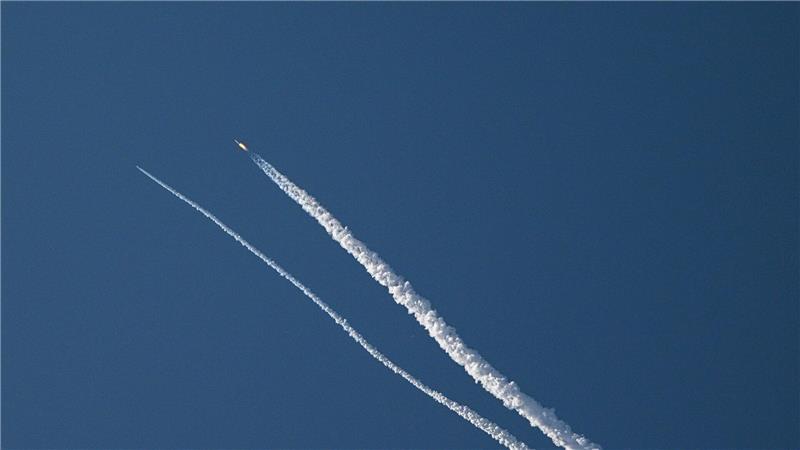 Mit dem Abbruch-Test wollten die Experten eine mögliche Flucht der Astronauten von der Rakete erproben. 