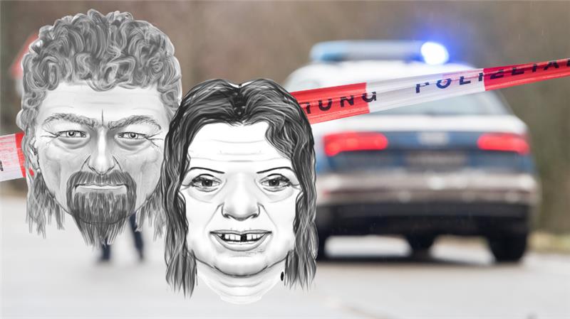 Junge ausgeraubt: Polizei fahndet nach ungepflegten Räubern Mit diesen Phantomskizzen sucht die Polizei Hannover nach dem Täter-Duo. Foto: Polizei Hannover/ dpa