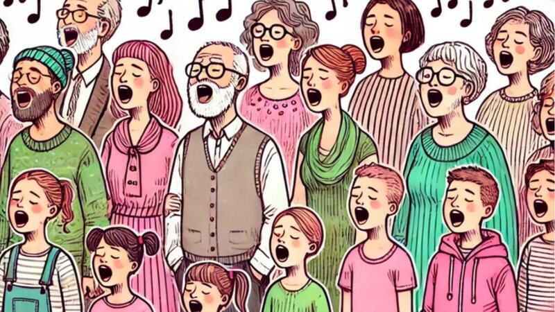 Neu im November: Singen, Tanzen und ein Basar der guten Taten Mit dieser Grafik wirbt das Kunstkarussell für sein Sing-Angebot „Cantare“.