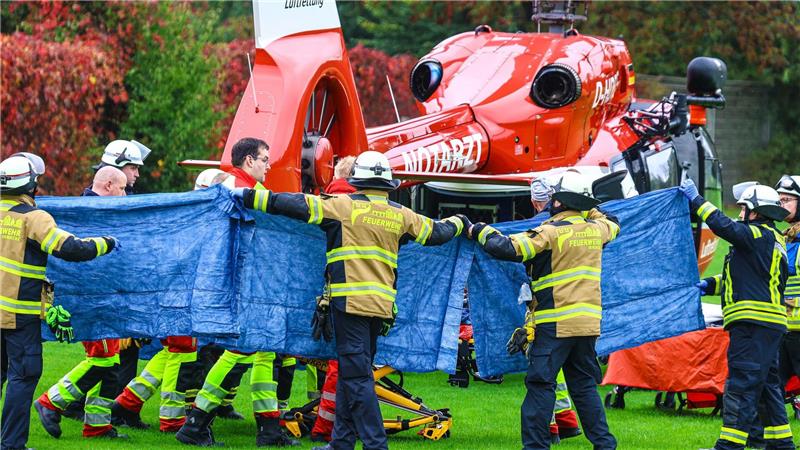 Fall Herdecke: Mutter war am Vortag bei der Polizei Mit einem Rettungshubschrauber war Iris Stalzer in ein Krankenhaus geflogen worden. (Archivbild)