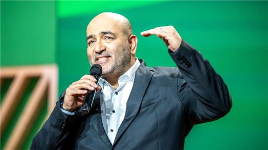Mit einer emotionalen Rede verabschiedete sich Omid Nouripour als Grünen-Vorsitzender. 