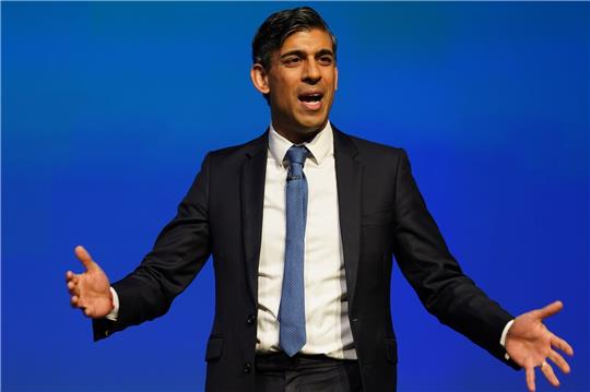 «Mit unseren neuen Gesetzen werden wir zugunsten der Mehrheit gegen die Minderheit durchgreifen»: der britische Premier Rishi Sunak.