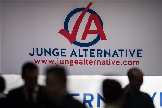 Mitglieder der Jungen Alternative bei einem Bundeskongress (Archivbild).