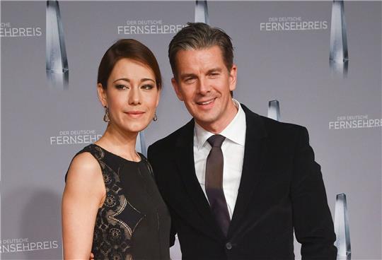 Moderator Markus Lanz und seine Frau Angela 2016 in Düsseldorf.