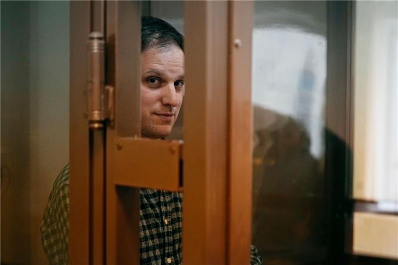 US-Journalist Gershkovich bleibt in U-Haft in Moskau Moskau wirft Evan Gershkovich Spionage vor.