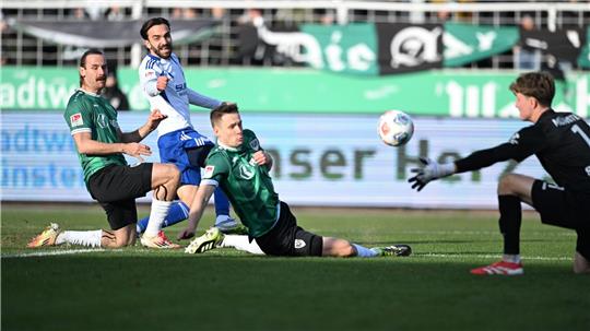 Münster und Schalke lieferten sich ein spannendes Spiel.