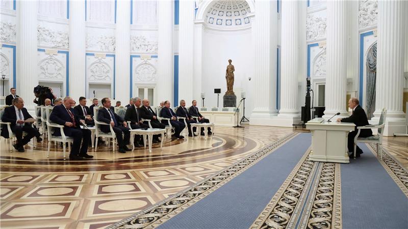 Bilder des Tages Nach Alaska-Treffen: Putin zieht Bilanz im Kreml
