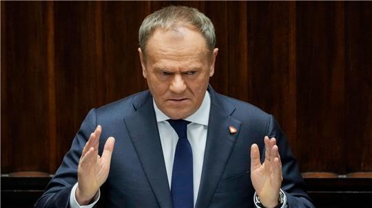 Nach Angaben von Regierungschef Donald Tusk stammen die über Polen abgeschossenen Drohnen aus Russland. (Archivbild)