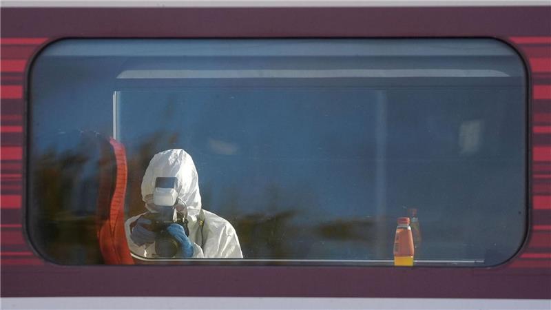 Nach Messerangriff in Zug bei Huntingdon - Spurensuche