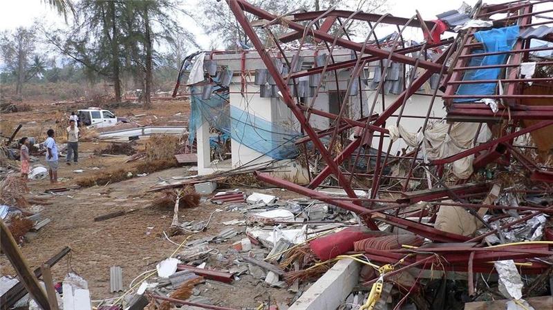 Nach dem Tsunami ist vom Haus von Frank „Franky“ Wetzig in Khao Lak so gut wie nichts mehr übrig. (Archivbild)