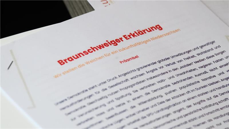 Nach der Fraktionsklausur veröffentlichten die niedersächsischen Sozialdemokraten eine „Braunschweiger Erklärung“.