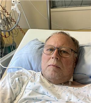 Nach der Operation: Detlef Vollheyde bekommt seine neue Niere am ersten Advent 2024.