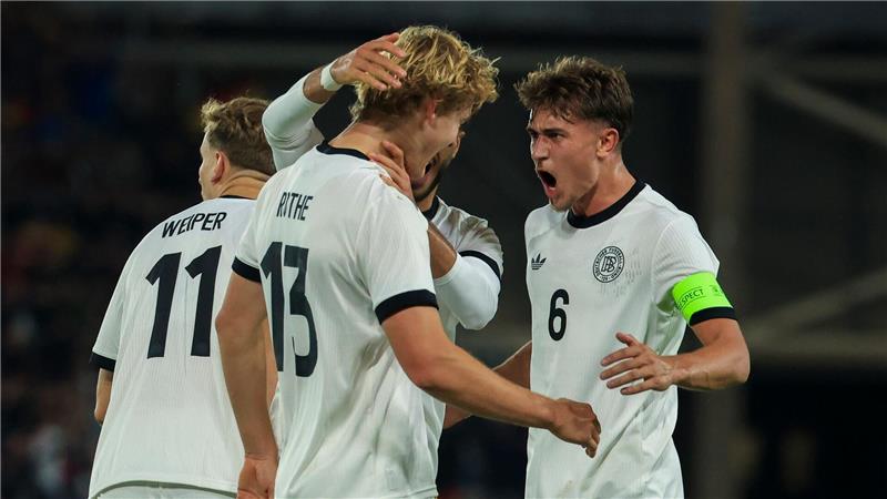 Fehlstart und Torwart-Blackout: U21 unterliegt Griechenland Nach der Pause hatte die deutsche Mannschaft kurz Grund zum Jubeln.