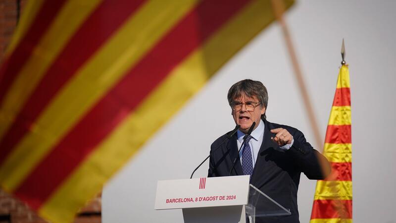 Puigdemont: Bin wieder in Belgien Nach der Rede verschwand Puigdemont von der Bildfläche. Die Polizei leitete eine Großfahndung ein. (Archivbild)